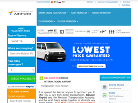 'cancun-airport.net' screenshot