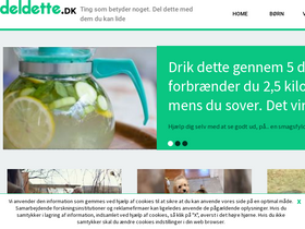 'deldette.dk' screenshot