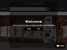 armexadefense.com homepage screenshot