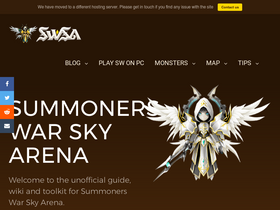 'summonerswarskyarena.info' screenshot