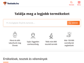 'testado.hu' screenshot