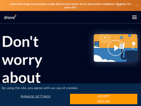 'druva.com' screenshot