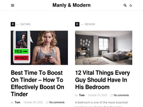 'manlyandmodern.com' screenshot