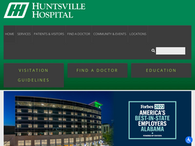 'huntsvillehospital.org' screenshot