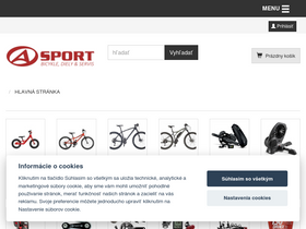 'a-sport.sk' screenshot