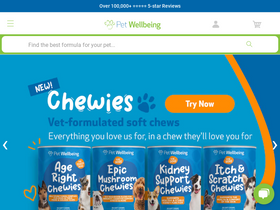 'petwellbeing.com' screenshot