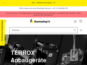 baumashop24.com homepage screenshot