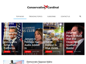 'conservativecardinal.com' screenshot