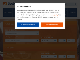 'budget.co.uk' screenshot