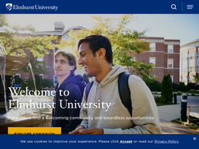 'elmhurst.edu' screenshot