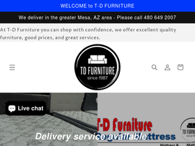 tdfurniture.shop homepage screenshot