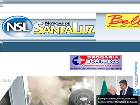 'noticiasdesantaluz.com.br' screenshot