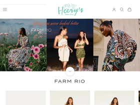 Heery's Clothes Closet homepage screenshot