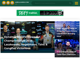 'azbilliards.com' screenshot