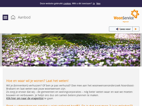 'woonserviceregionaal.nl' screenshot