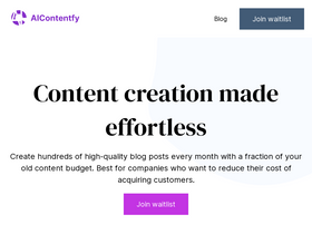 'aicontentfy.com' screenshot