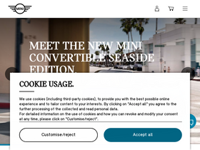 'mini.co.uk' screenshot