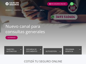 'sancorseguros.com.ar' screenshot