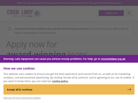 'cashlady.com' screenshot