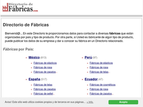 'directoriodefabricas.com' screenshot