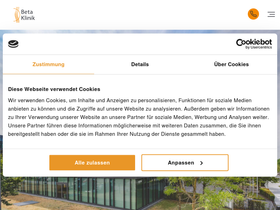 'betaklinik.de' screenshot