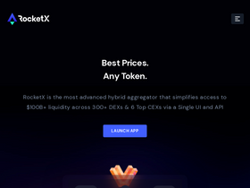 'rocketx.exchange' screenshot