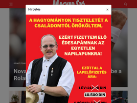 'magyarszo.rs' screenshot