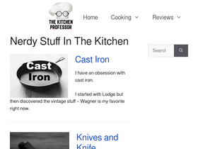 'thekitchenprofessor.com' screenshot