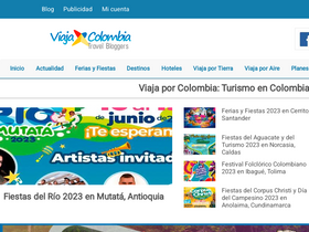 'viajaporcolombia.com' screenshot
