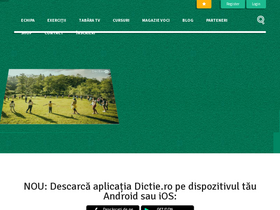 'dictie.ro' screenshot