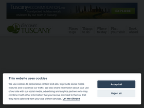 'discovertuscany.com' screenshot