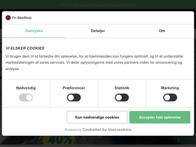 'fribikeshop.dk' screenshot