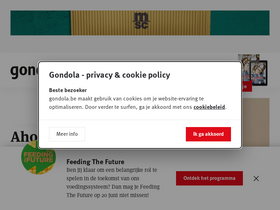 'gondola.be' screenshot