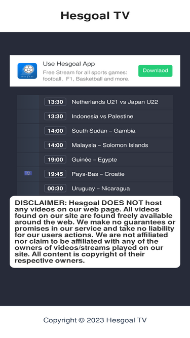 Hesgoal for Android - Free App Download