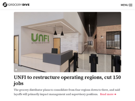 'grocerydive.com' screenshot