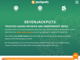 'sevenjackpots.com' screenshot