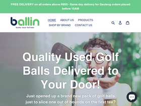 ballin.co.za homepage screenshot