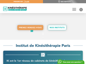 'institut-kinesitherapie.paris' screenshot