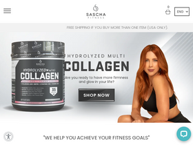 'saschafitness.com' screenshot