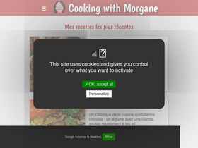 'cookingwithmorgane.com' screenshot