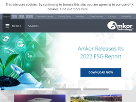'amkor.com' screenshot