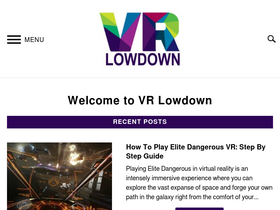 'vrlowdown.com' screenshot