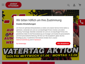 'josefsteiner.at' screenshot