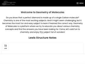 'geometryofmolecules.com' screenshot