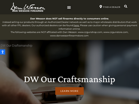 'danwessonfirearms.com' screenshot