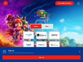 'thesupermariobros.movie' screenshot