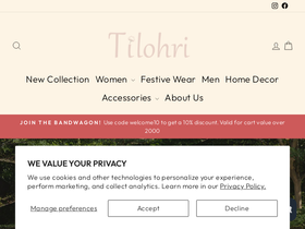 tilohri.com homepage screenshot