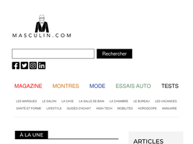 'masculin.com' screenshot