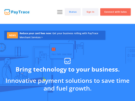 'paytrace.com' screenshot