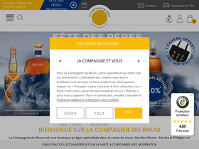 'lacompagniedurhum.com' screenshot